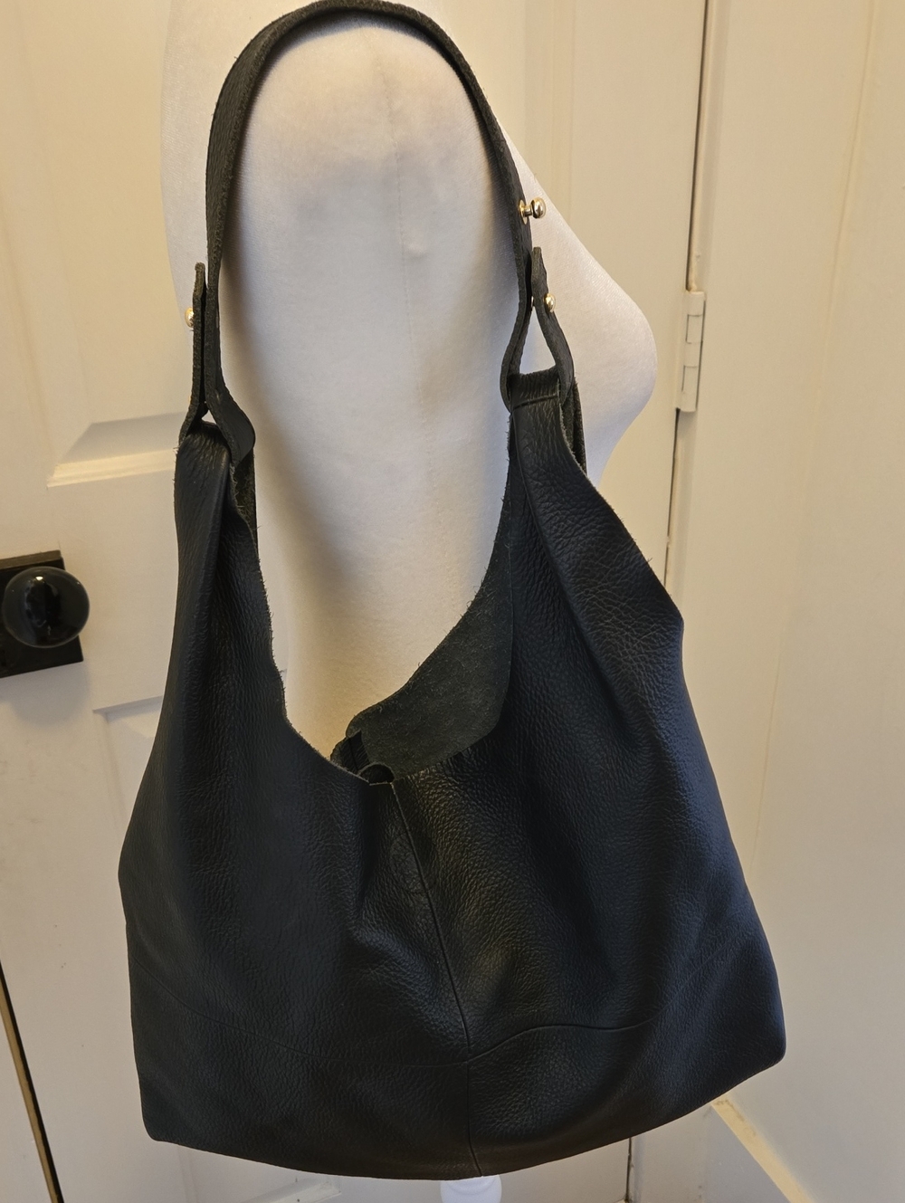 STEPHIECATH Large Hobo Y2K Soft Leather Shoulder Bag